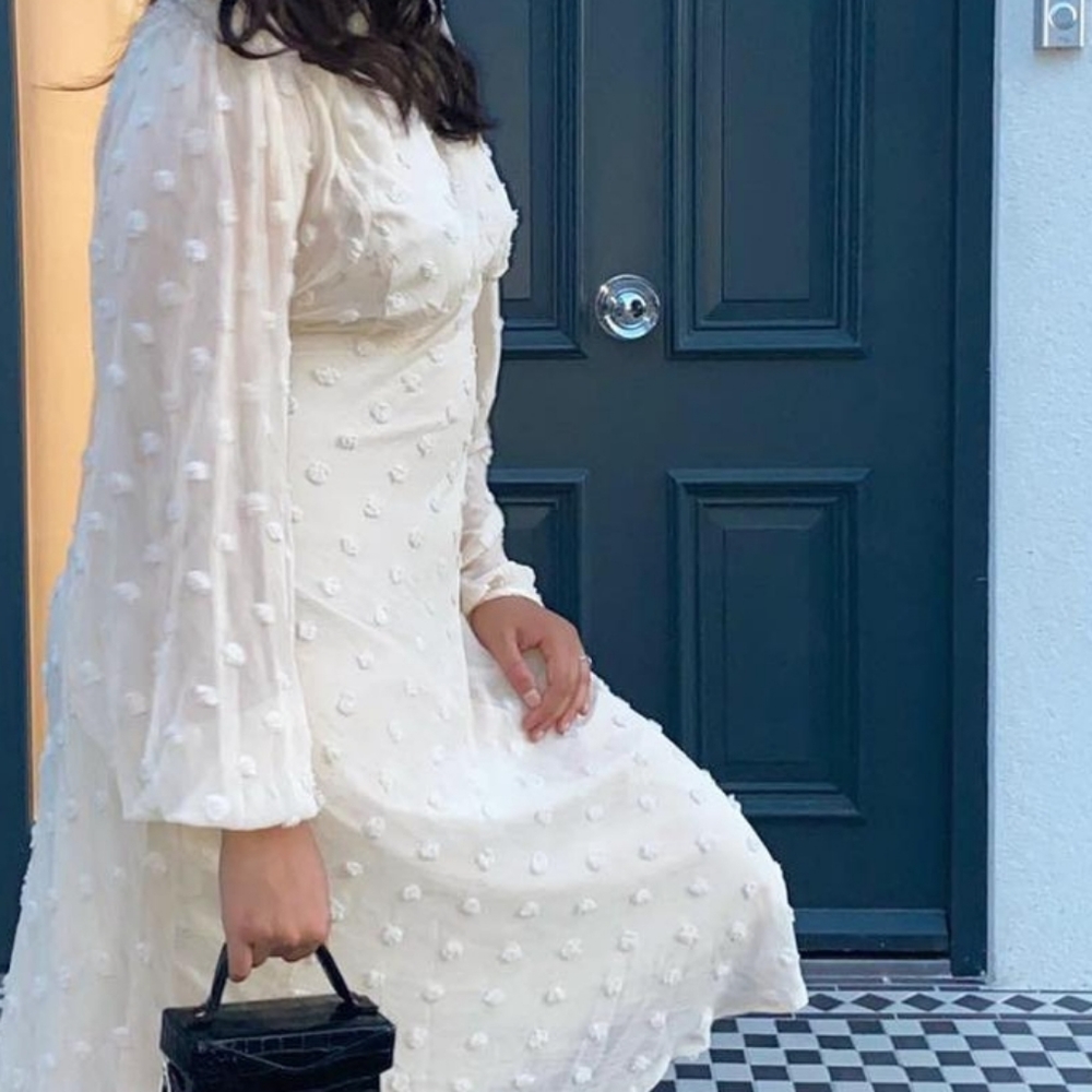 Fairy Princess Cream Maxi Dress Size Medium NWT Boutique
